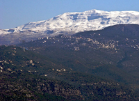 Антиливан, горная цепь между Ливаном и Сирией.