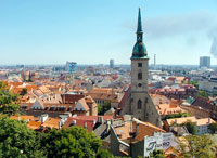 Город Братислава,с толица Словакии, Европа.