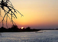Озеро чад. Центральная Африка
