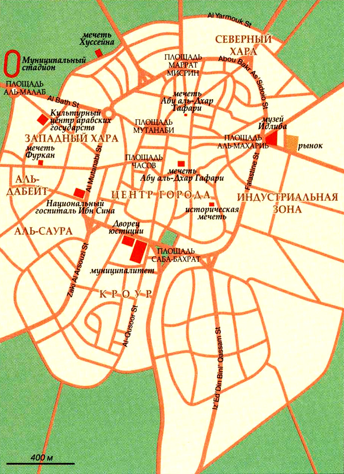 Карта города Идлиб
