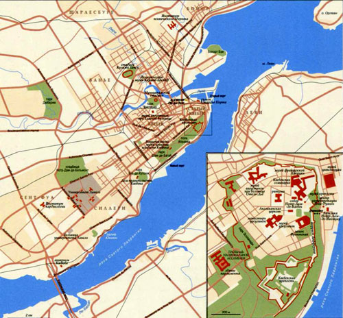 Карта города Квебек