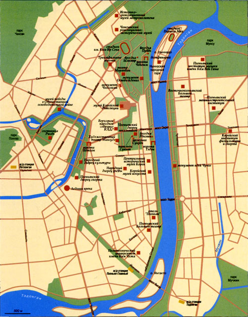 Карта Пхеньяна