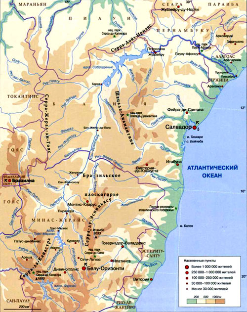 Карта реки Сан-Франсиску