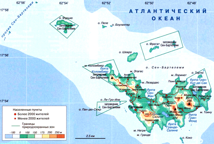 Сан-Бартелеми на карте