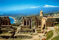 Сицилия, остров в Средиземном море, административный регион Италии, Европа.