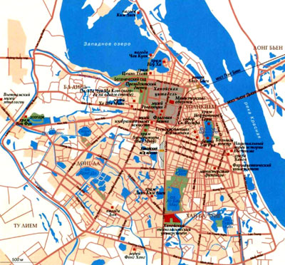 карта города Ханой