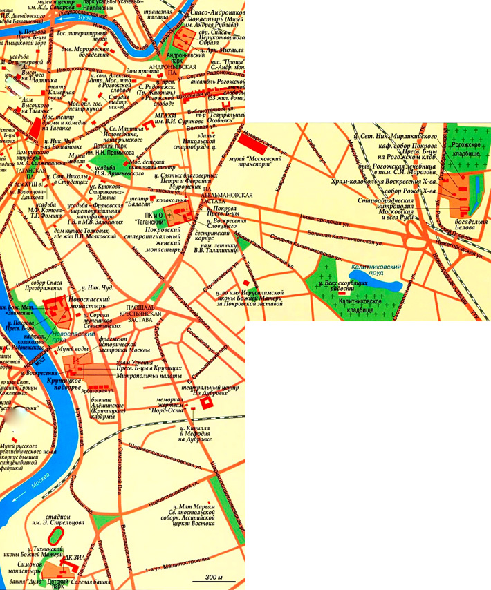 Заузье на карте Москвы