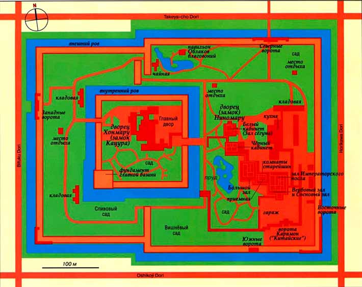 карта замка Нидзё