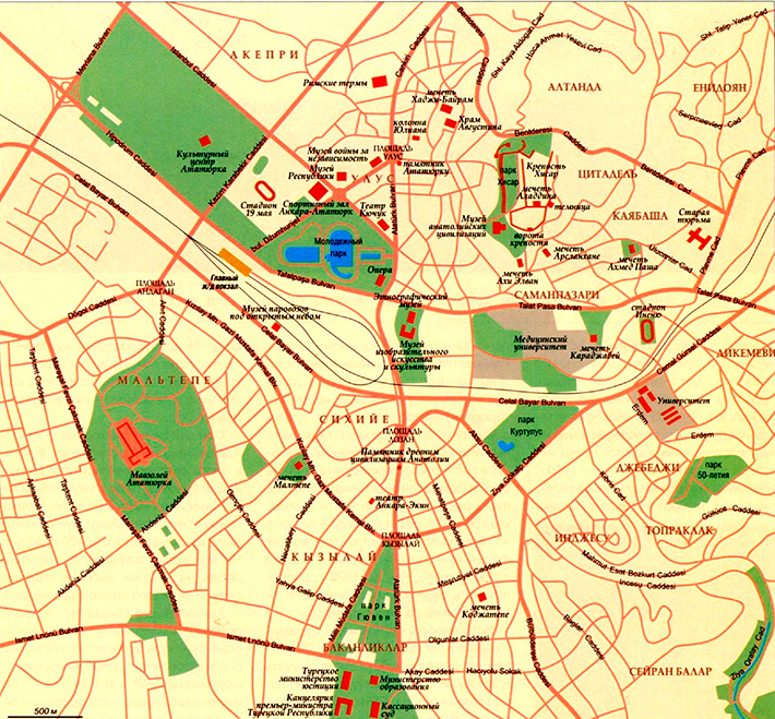 карта города Анкара