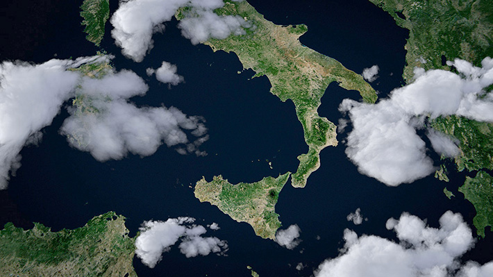на фото Италия с высоты птичьего полета