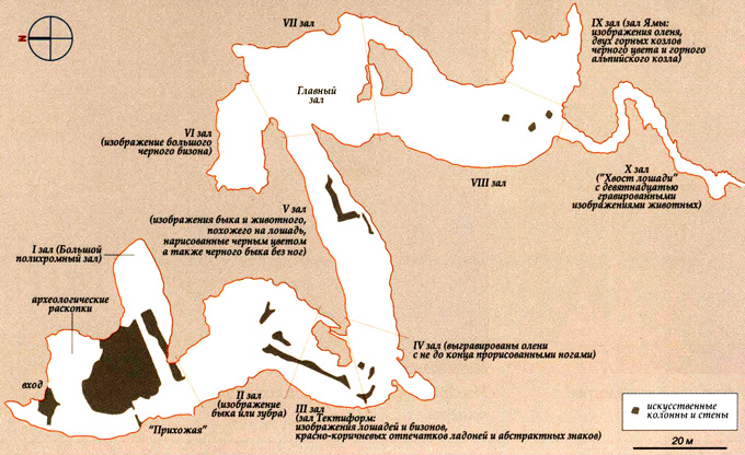 карта пещеры Альтамира