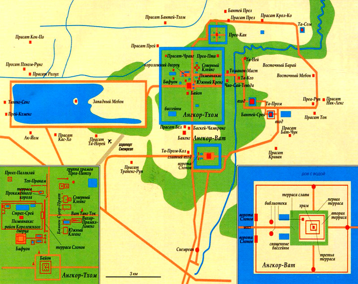 Ангкор на карте