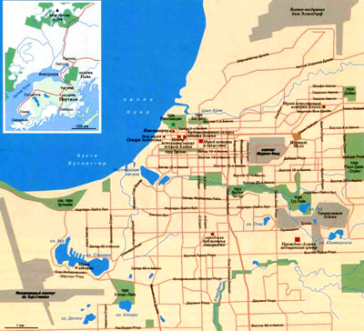 Город Анкоридж на топографической карте, штат Аляска, Северная Америка.