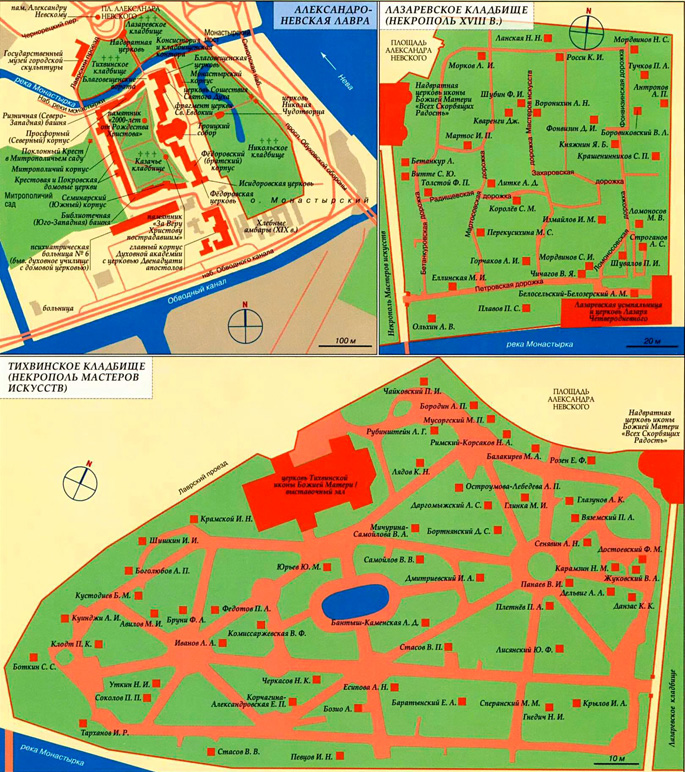 Александро-Невская лавра на карте