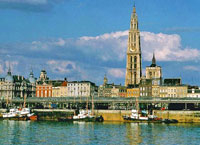 Город Антверпен, город в Бельгии, Европа.