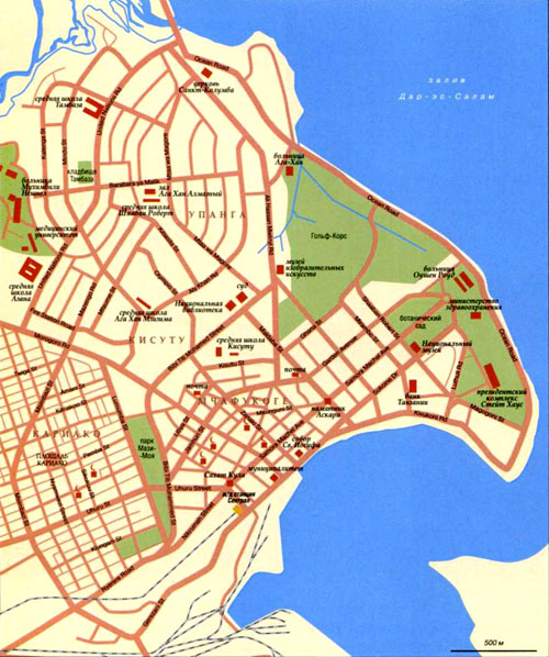 карта Дар-эс-Салам