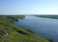 Река Дон, река казаков в России.