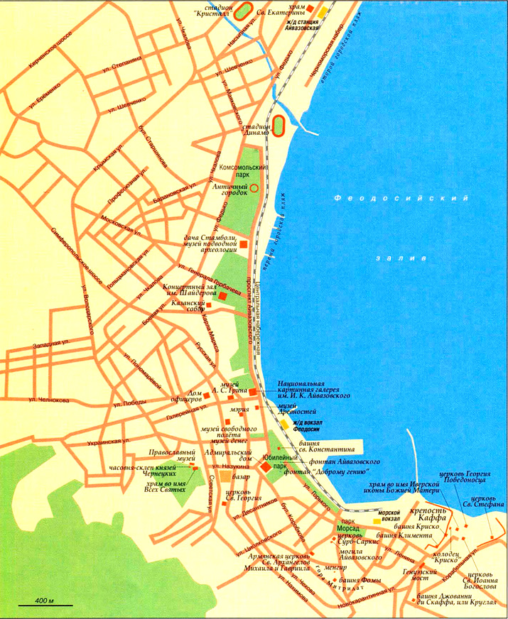 карта Феодосии