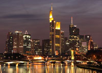 Город Франкфурт-на-Майне, город в Германии, Европа.