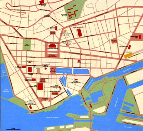 карта города Гавр