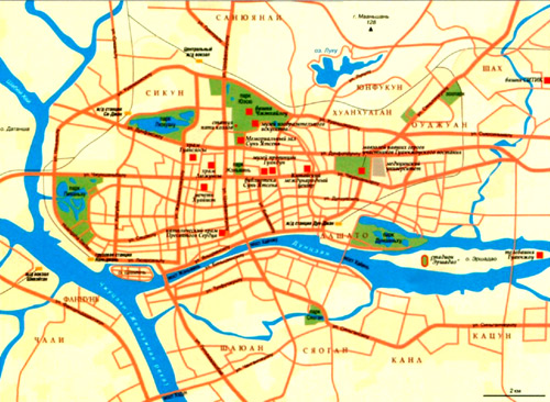 Карта Гуанчжоу
