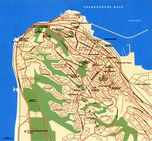 Карта Хайфы