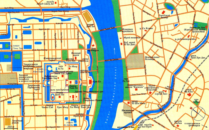 карта города Хюэ