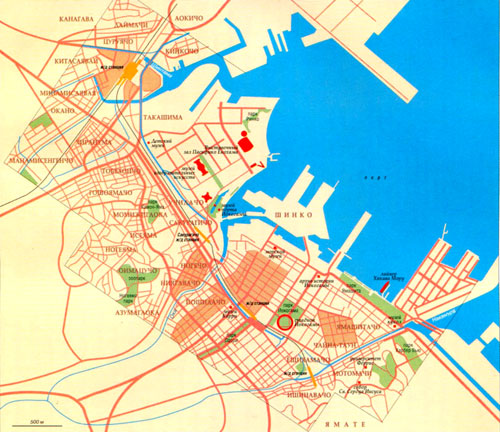 карта Иокогамы (Япония)
