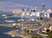 Город Измир, город-порт в Турции на Эгейском море.