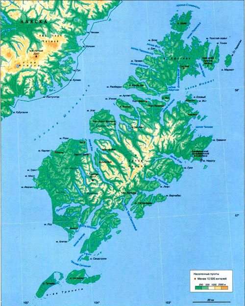 остров Кадьяк на карте