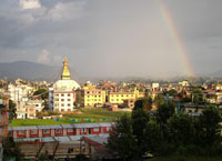 на фото Катманду (столица Непала)