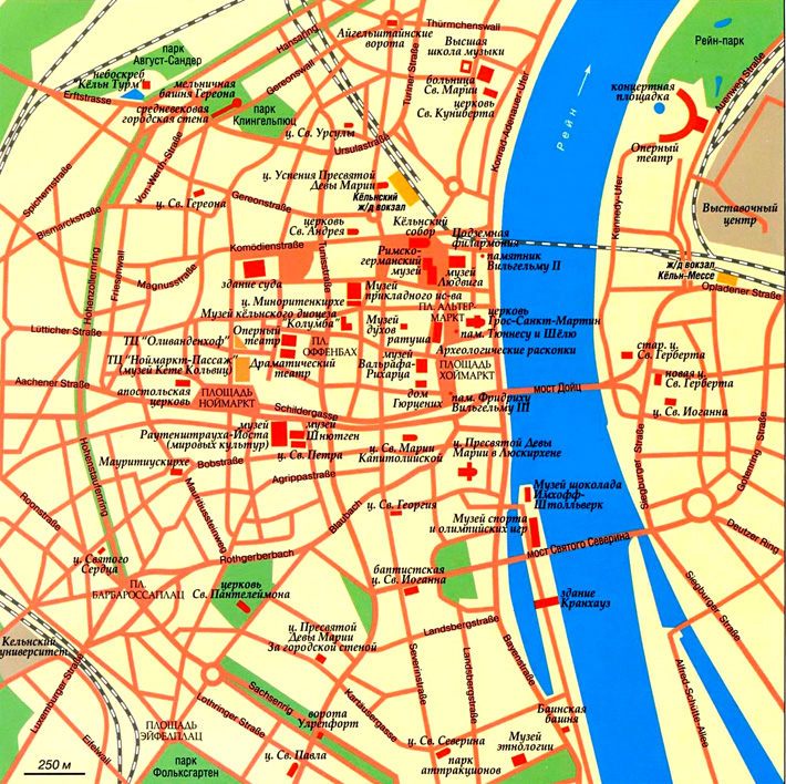 город Кёльн на карте