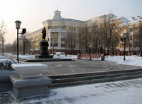 Город Кемерово, административный центр Кемеровской области, Россия.