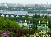 Город Киев, столица Украины.