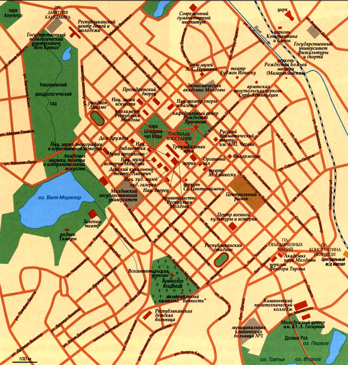 карта города Кишинев