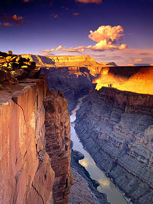 Гранд-Каньон Колорадо - самый глубокий каньен в мире, штат Аризона, США.