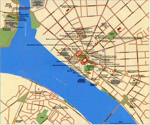 Кострома - Топографическая карта, Город в России