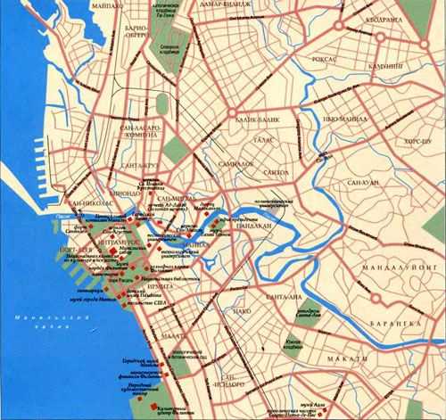 Манила - Карта