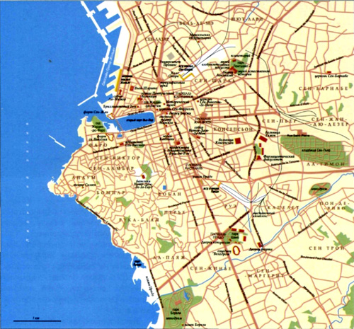 Карта Марселя