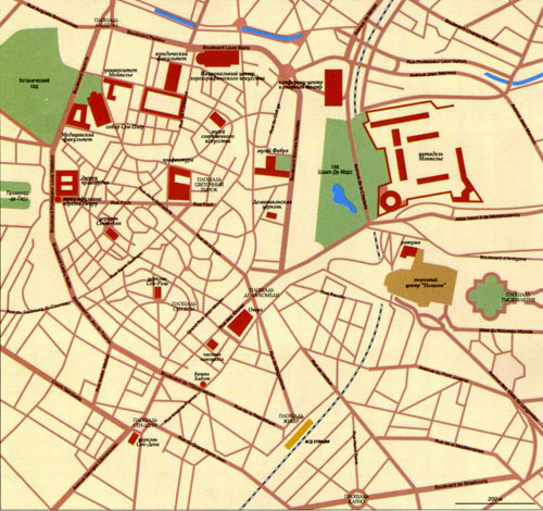 Карта Монпелье