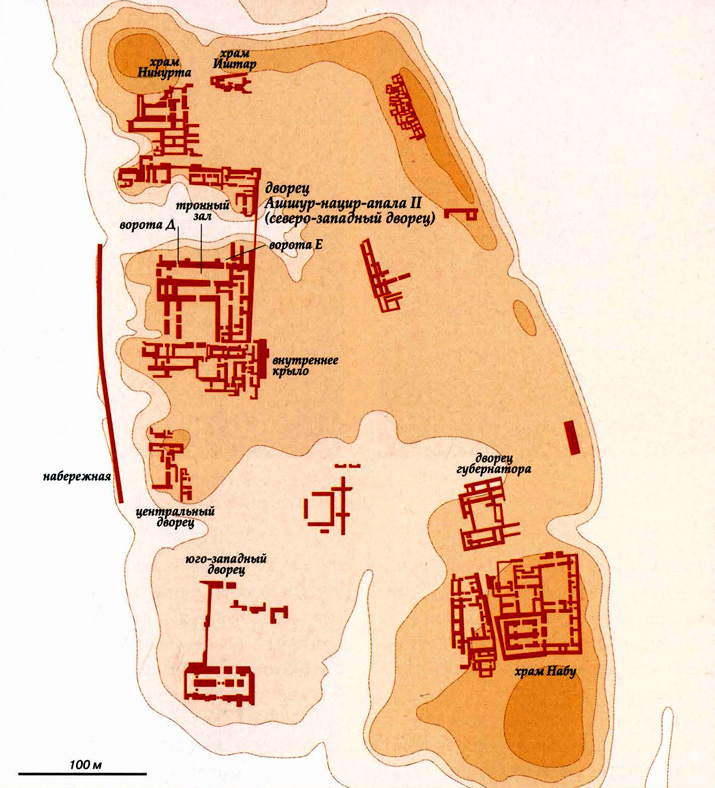 Нимруд на карте