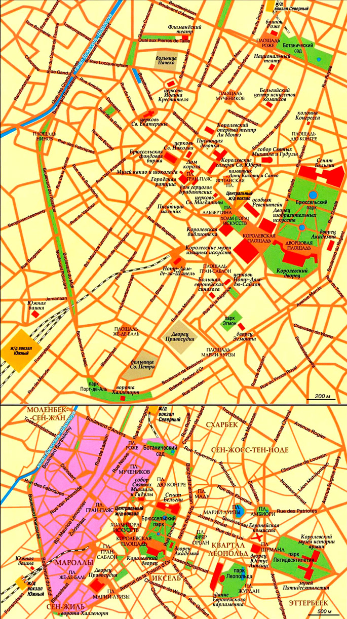 Нижний город (Брюссель) на карте