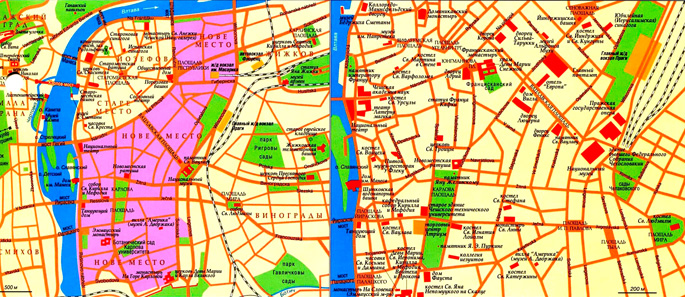 Нове Место (Новый город) на карте