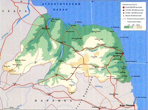 Карта Риу-Гранди-ду-Норти