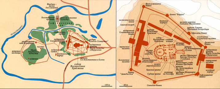 Новоиерусалимский монастырь на карте