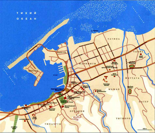Карта Папеэте
