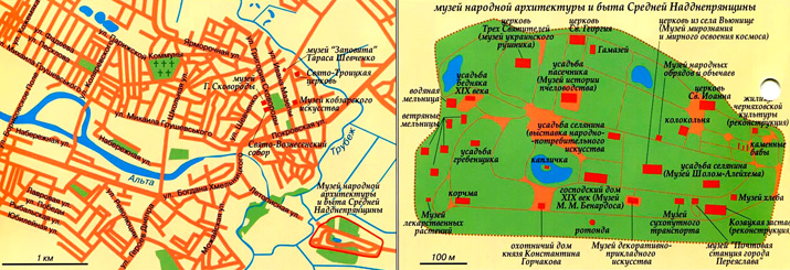 Карта города Переяслав-Хмельницкий