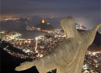 Город Рио-де-Жанейро, изумительный город в Бразилии.
