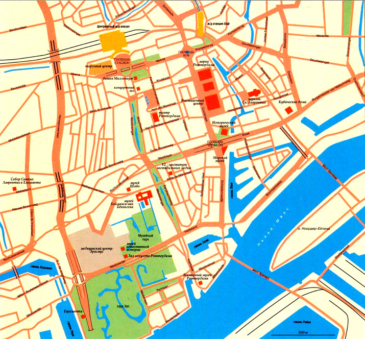 Карта Роттердама