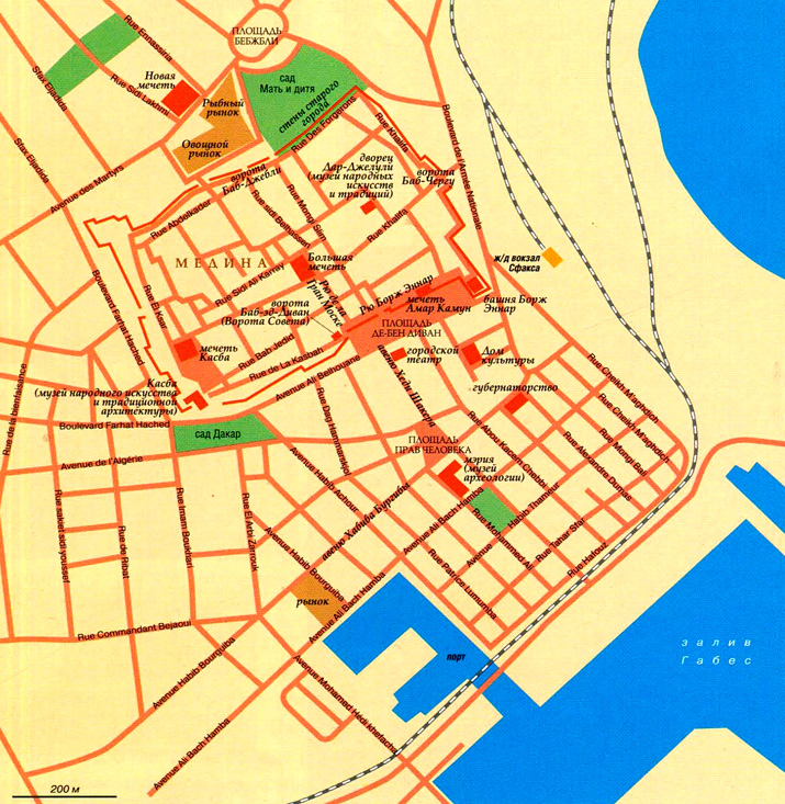 карта города Сфакс